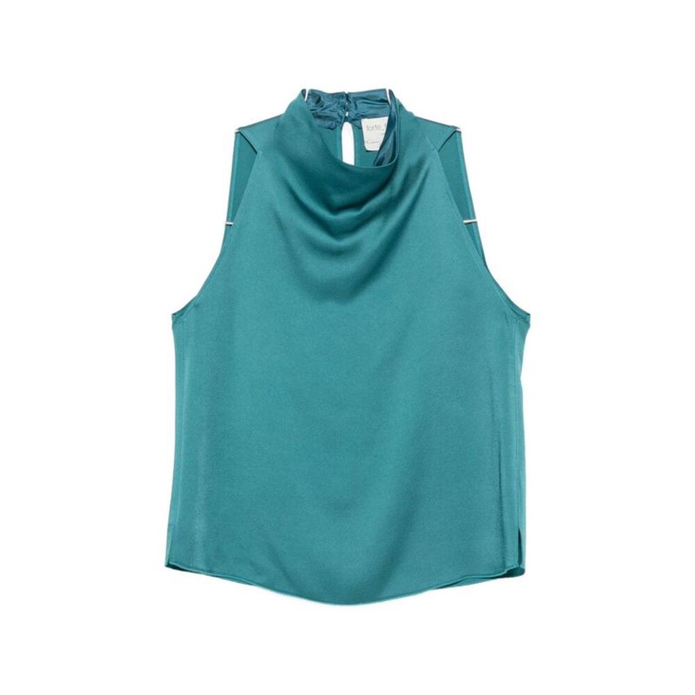 Forte Forte Women Satin Turtle-Neck Top